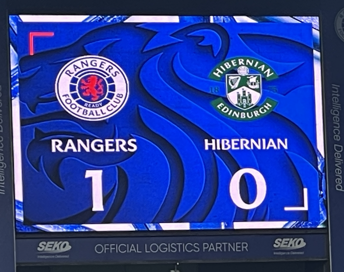 Gers 1-0 Hibs – Huffing and Puffing